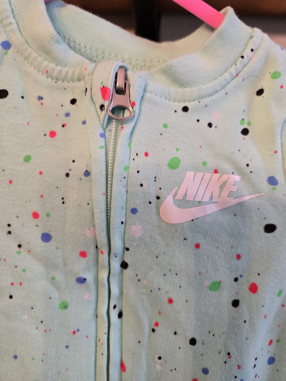 Nike Newborn Zippered Onesie
